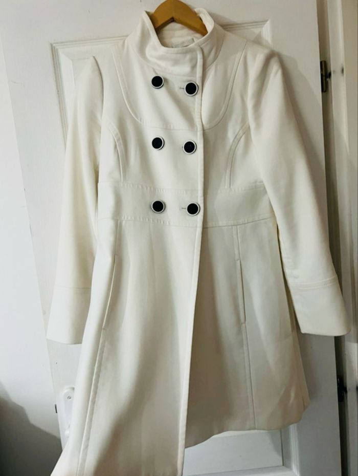 Magnifique manteau blanc neuf Promod - photo numéro 2