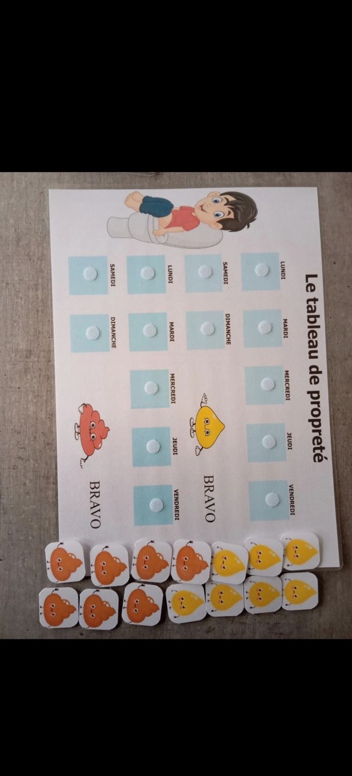 Fiche plastifiée tableau de propriété pour enfant - photo numéro 3