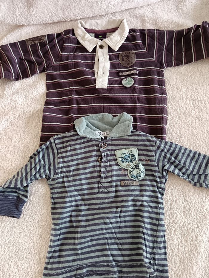 Lot tee-shirt manches longues 6 mois - photo numéro 3