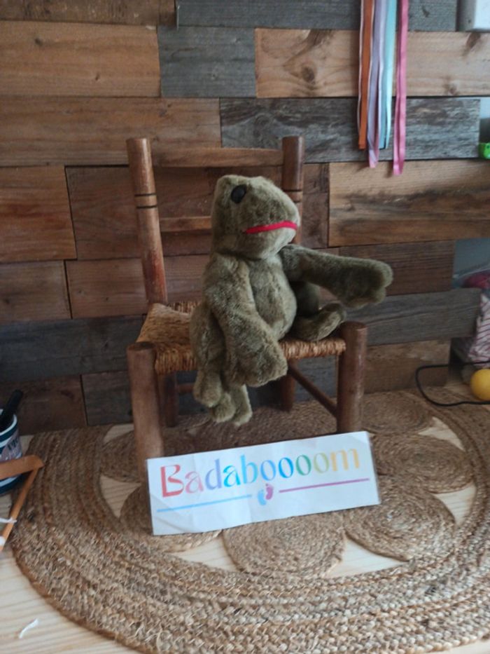 Peluche grenouille vintage Croassement tbe