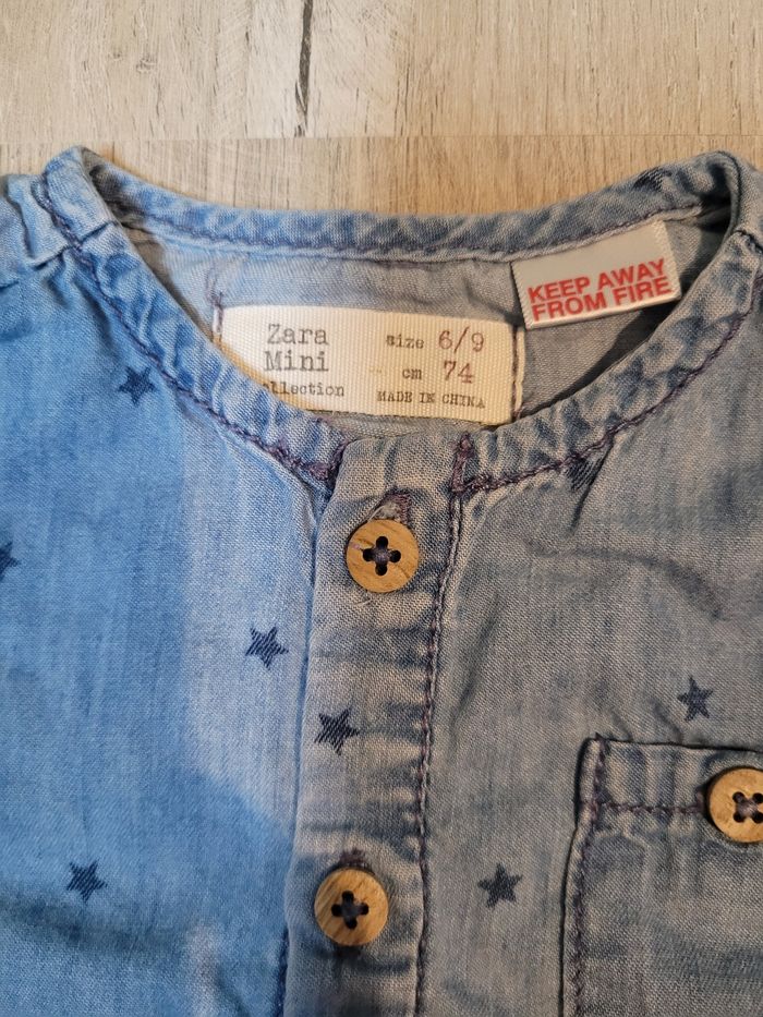 Chemise manches longues bébé 9 mois - photo numéro 2