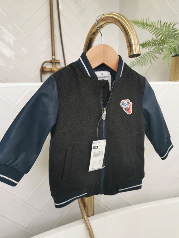 🌺Très Veste Lulu Castagnette 12 mois bombers - photo numéro 3
