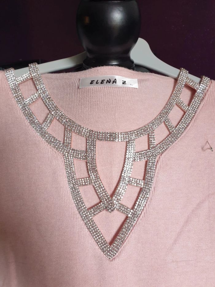 Body rose col strass👌 - photo numéro 2