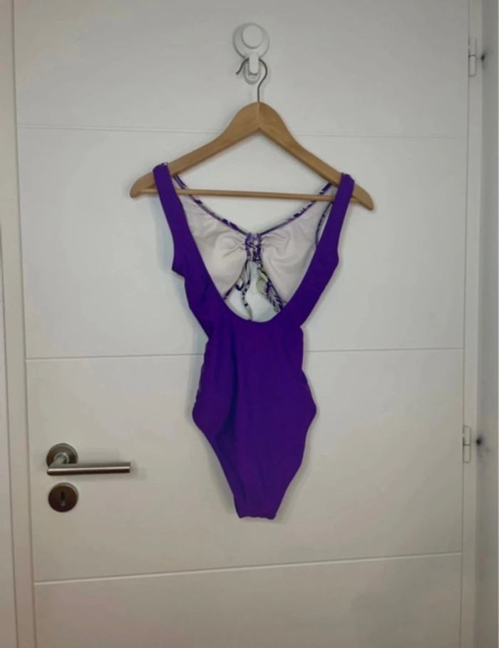 Maillot de bain une pièce violet - photo numéro 3