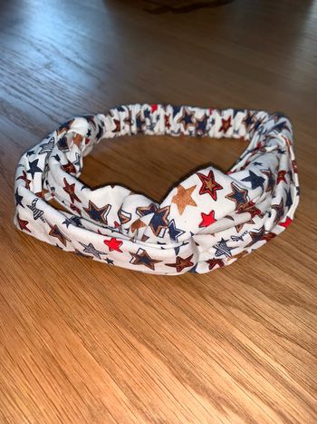 Bandeau tissu Tao tape à l’œil  Motif étoiles Croisé sur le dessus