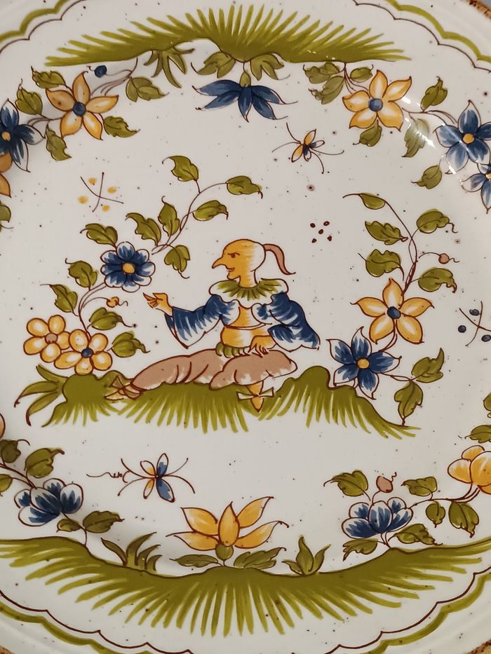 Assiette reproduction Vieux Moustiers - photo numéro 6