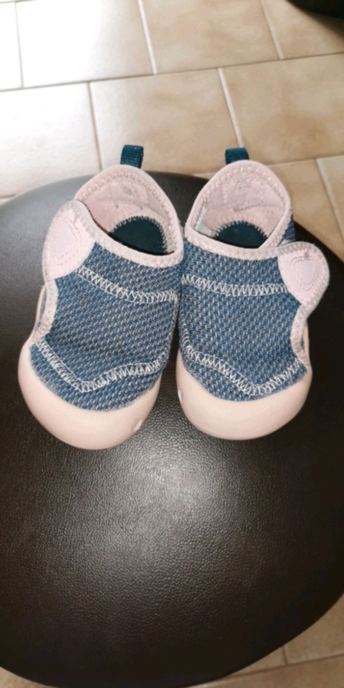 Chaussons 24 rose et bleu