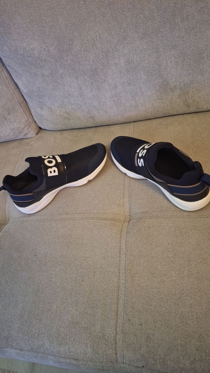 Baskets bleu marine à enfiler Hugo BOSS - photo numéro 3