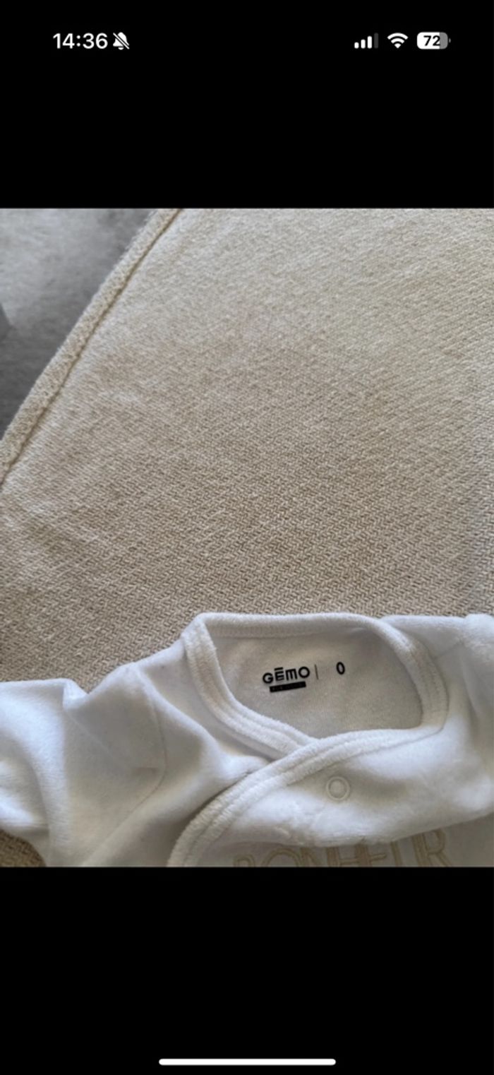 Pyjama en velours Gemo - photo numéro 3