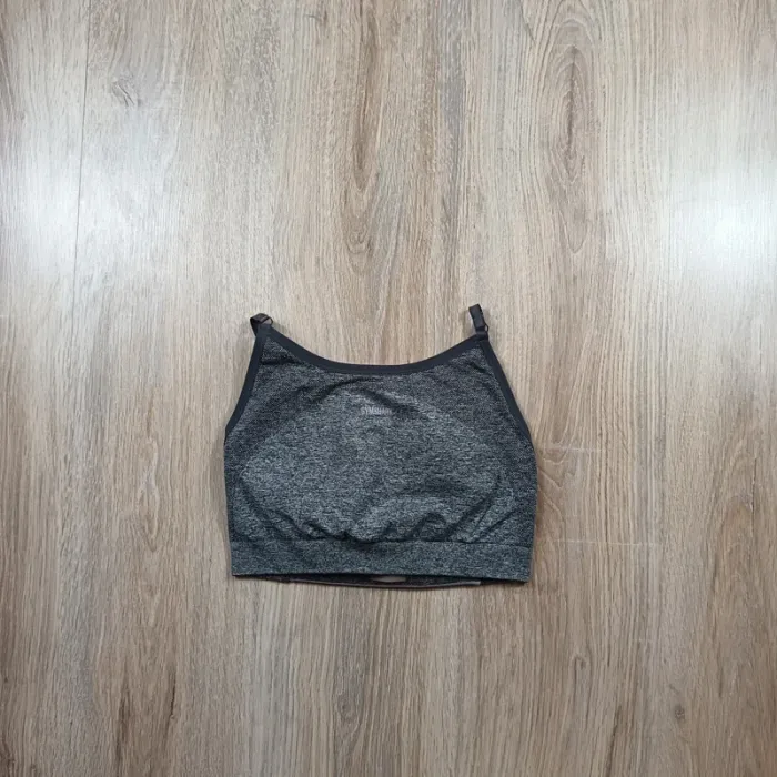 Brassière gymshark femme gris chiné hauts M