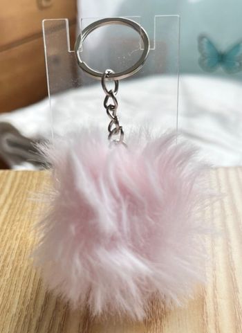 Porte clé pompon fourrure