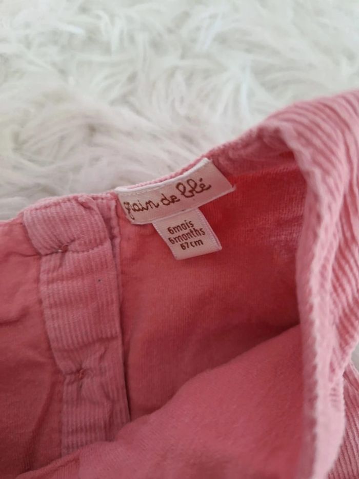 Robe en velours 6 mois Grain de blé - photo numéro 4