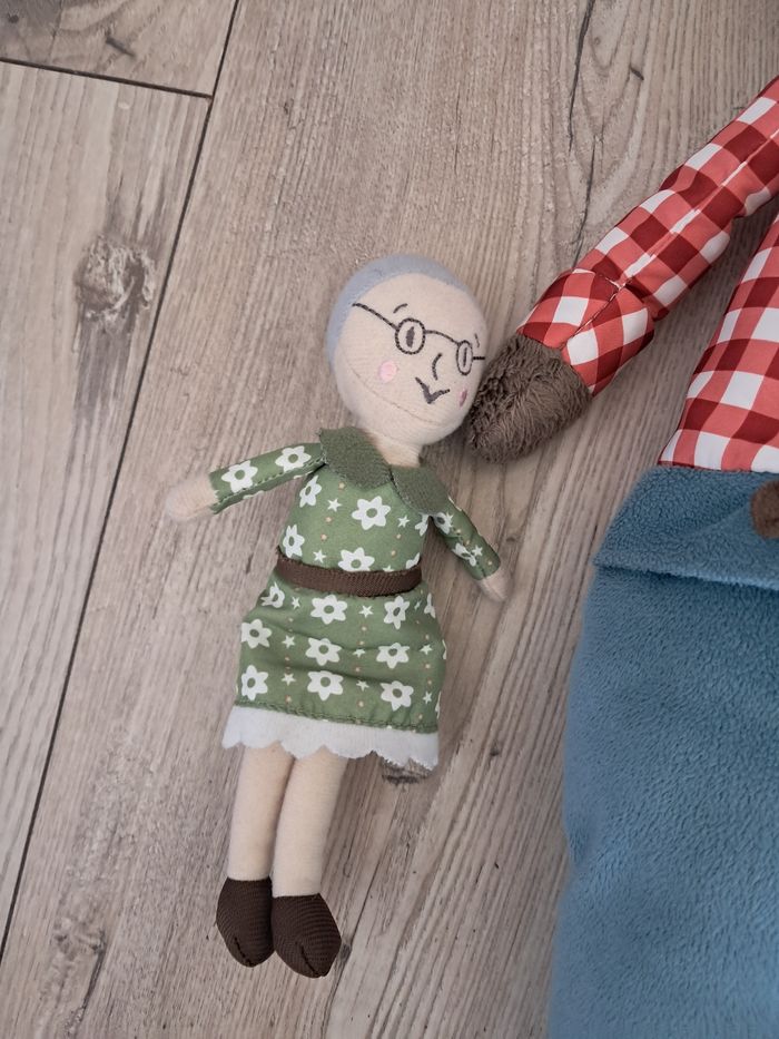 Peluche ikea. Grand méchant loup et grand mere. Conte petit chaperon rouge - photo numéro 6