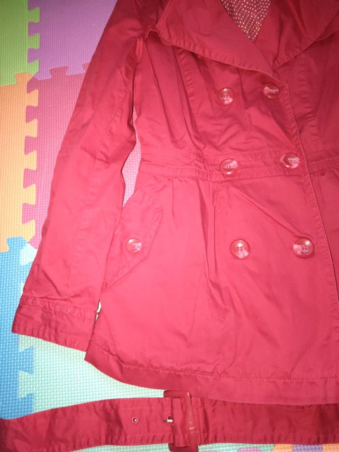 Trench rouge taille 36 - photo numéro 2