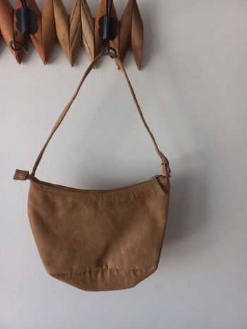 Petit sac velours marron