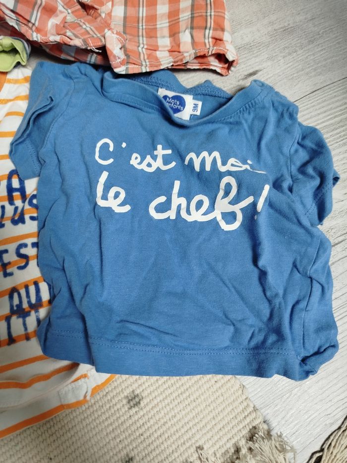 Lot de Tshirt manche courte garçon taille 6 mois - photo numéro 5