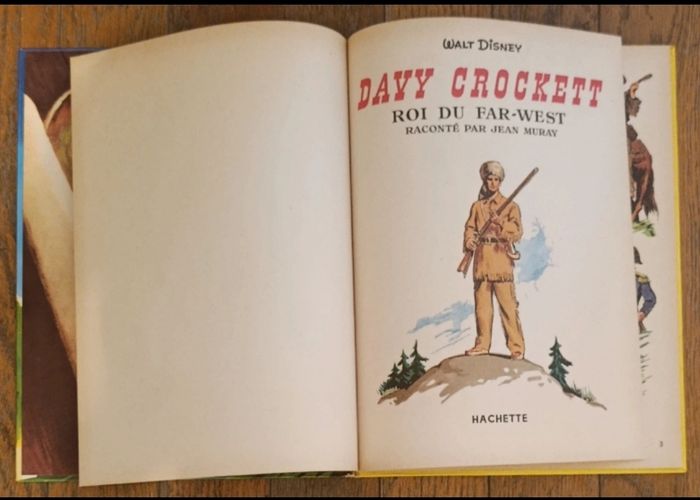 Lot Davy Crockett livre 1956 + journal de Mickey avec bd 1986 vintage - photo numéro 5