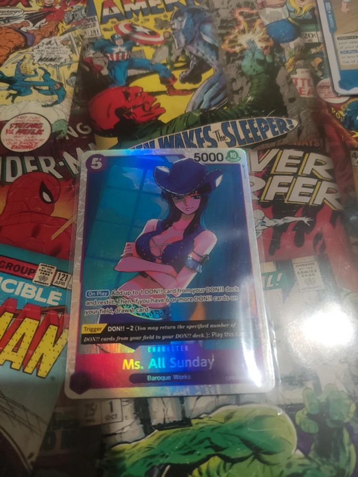 Lot 3 cartes One Piece Zeff, Mrs all Sunday et Marshall D. Teach - photo numéro 3