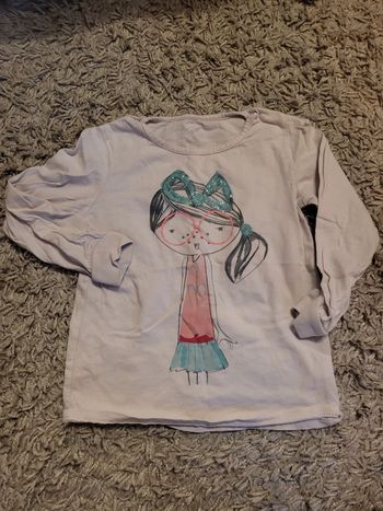 Haut manche longue fille tex 4 / 5 ans