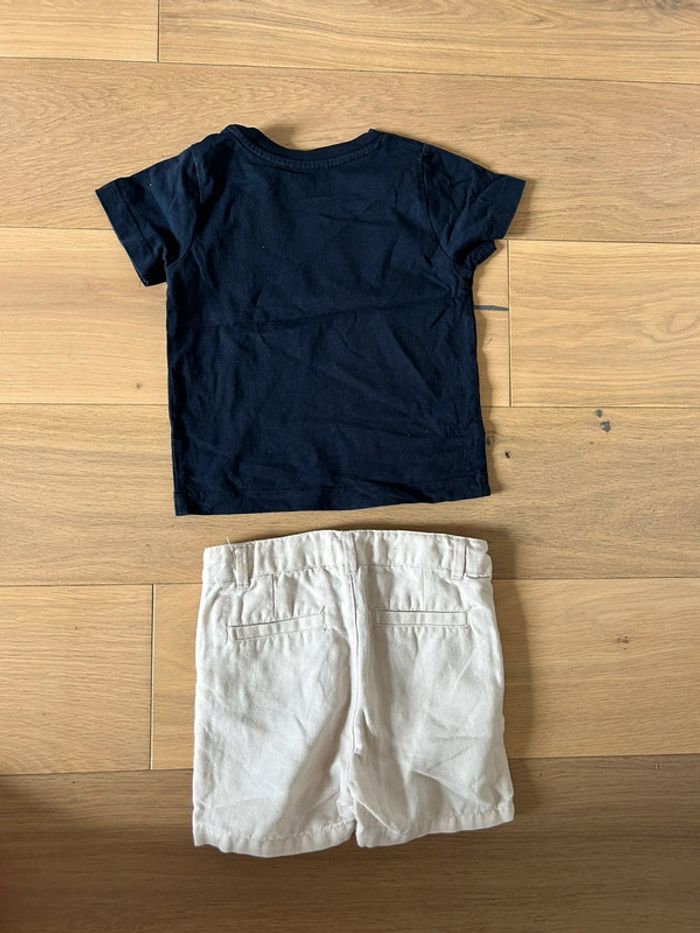 Lot d'un short et d'un tee shirt bébé garçon - photo numéro 2
