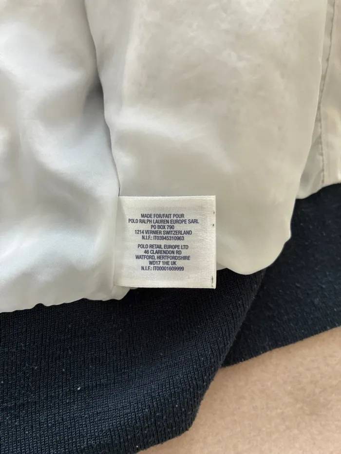Veste zip blanche Ralph Lauren 6/7 ans en très bon état - photo numéro 7
