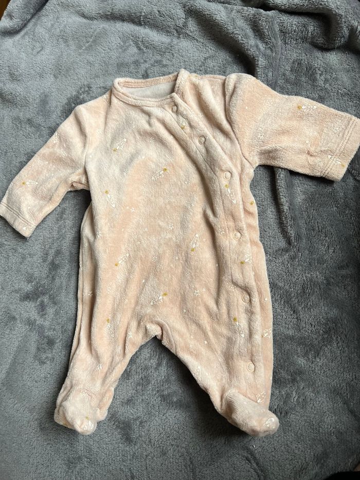 Pyjama velours 0 mois
