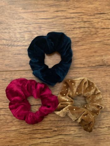 Lot de 3 chouchous en velours