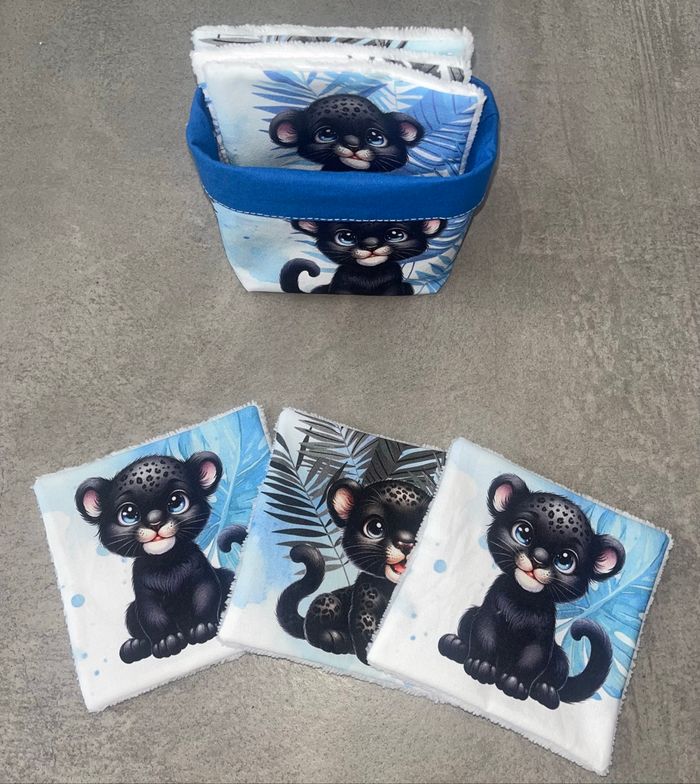 Corbeille /6 lingettes Panther