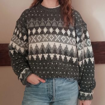Pull jacquard gris C&A