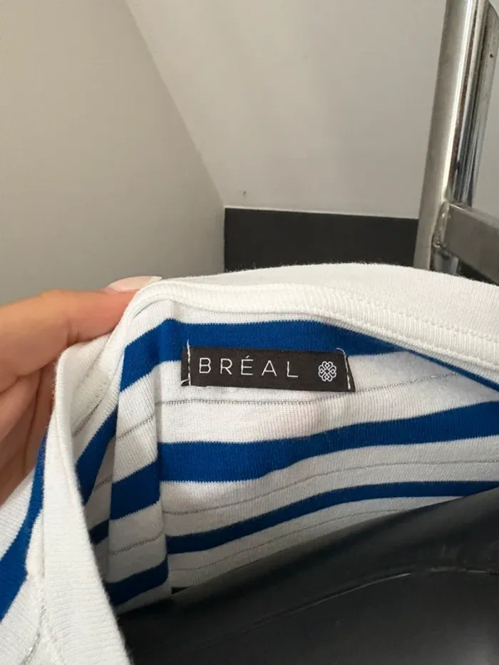 T-shirt bleu Bréal 44 - photo numéro 4