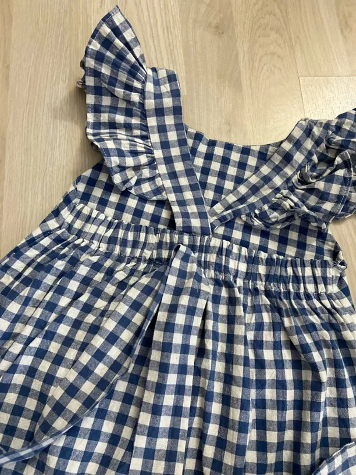 Robe à bretelles rétro, motif vichy Taille 6 ans - photo numéro 4