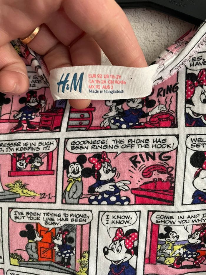 Tee shirt Disney H&M taille 2 ans - photo numéro 3