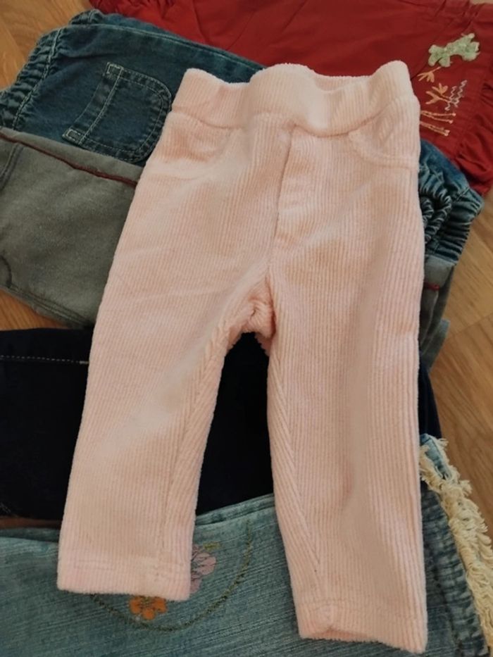 Lot pantalons fille 6mois - photo numéro 8