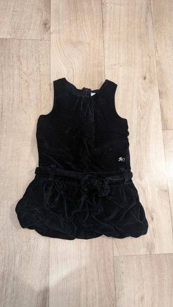 Robe d'hivers en velours noire 18 Mois