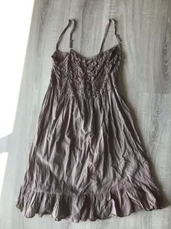 Robe marron femme