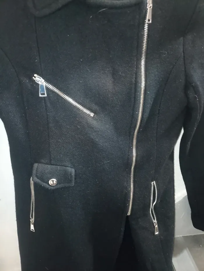 Manteau noir Zara woman Taille 36 - photo numéro 2