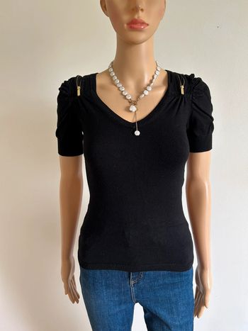 Pull noir à manches courtes Morgan taille XS bon état