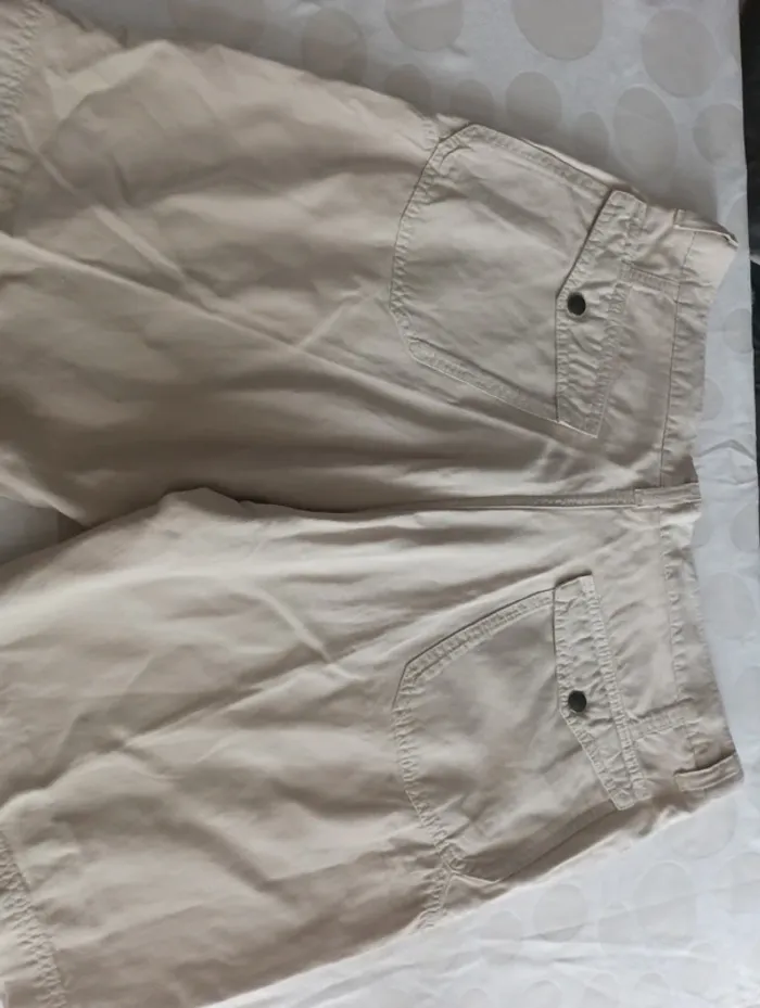 Bermuda short homme Le Chameau taille 46 coton et lin - photo numéro 7