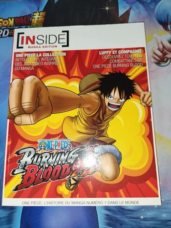Magazine Inside Manga Edition Art Book One Piece Burning Blood Playstation