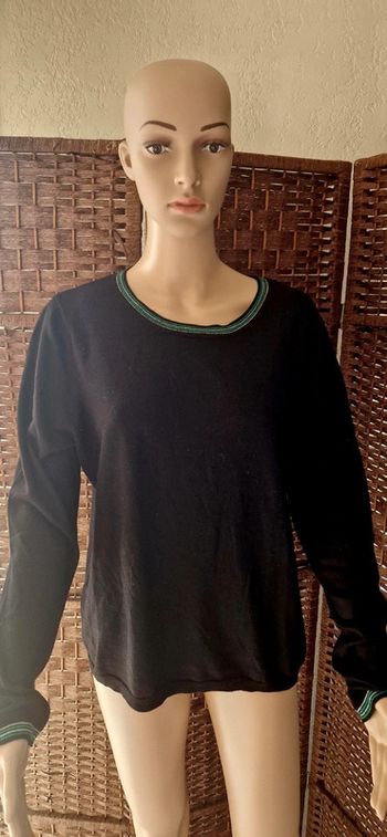 Pull léger noir femme camaieu