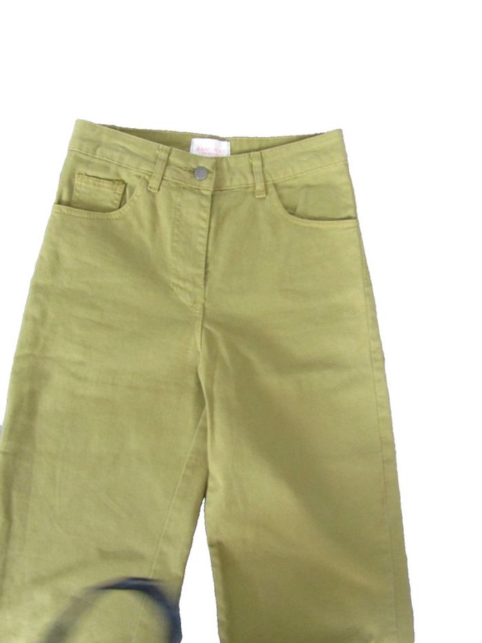 jeans jambes larges taille haute couleur moutarde foncé marque banditas taille indiquée S = 36/38 - photo numéro 2
