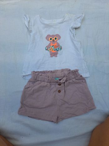 Ensemble fille été short top