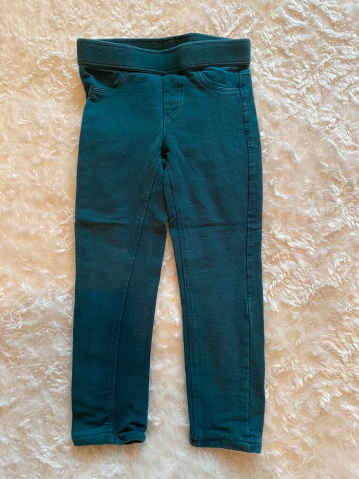 Jegging kiabi bleu vert 3ans