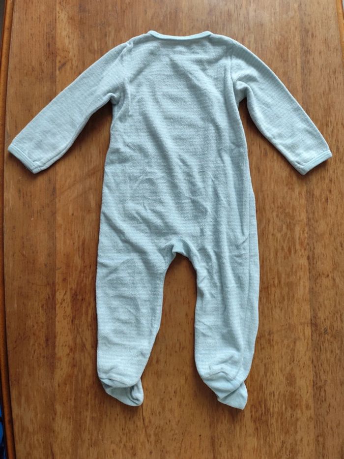 Pijama 1 pièce bleu clair nounours taille 24mois In extenso - photo numéro 2