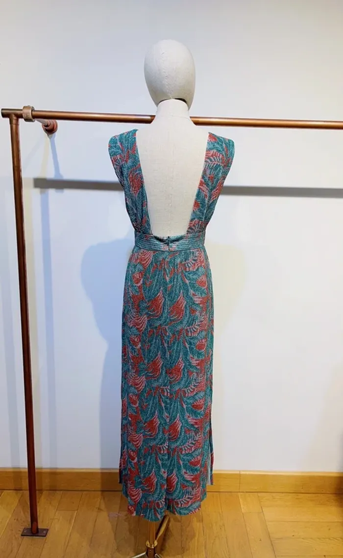 Robe longue fleur été dos nu - photo numéro 4