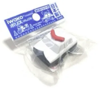 Gomme voiture de police Iwako Neuf