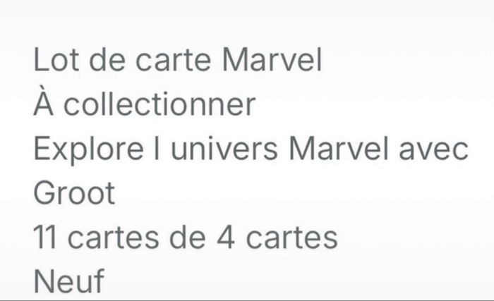 Carte Marvel - photo numéro 4