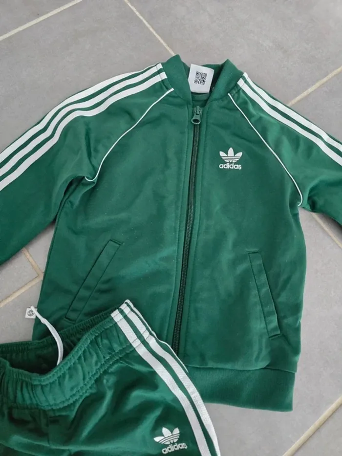 Ensemble jogging Adidas vert - photo numéro 3