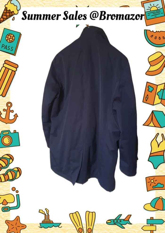 Imperméable bleu marine vintage Pierre Cardin taille 54 EU (2XL) - photo numéro 3