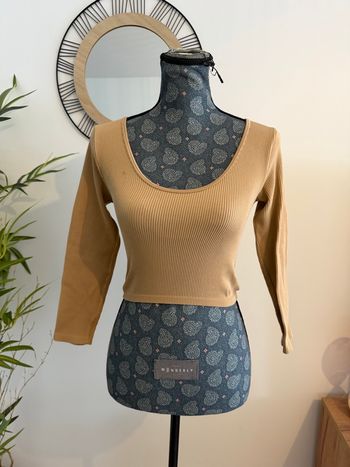 Croc top Zara beige taille 40 